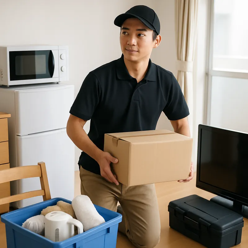 事例：一人暮らしの退去にあたり家財をまとめて整理