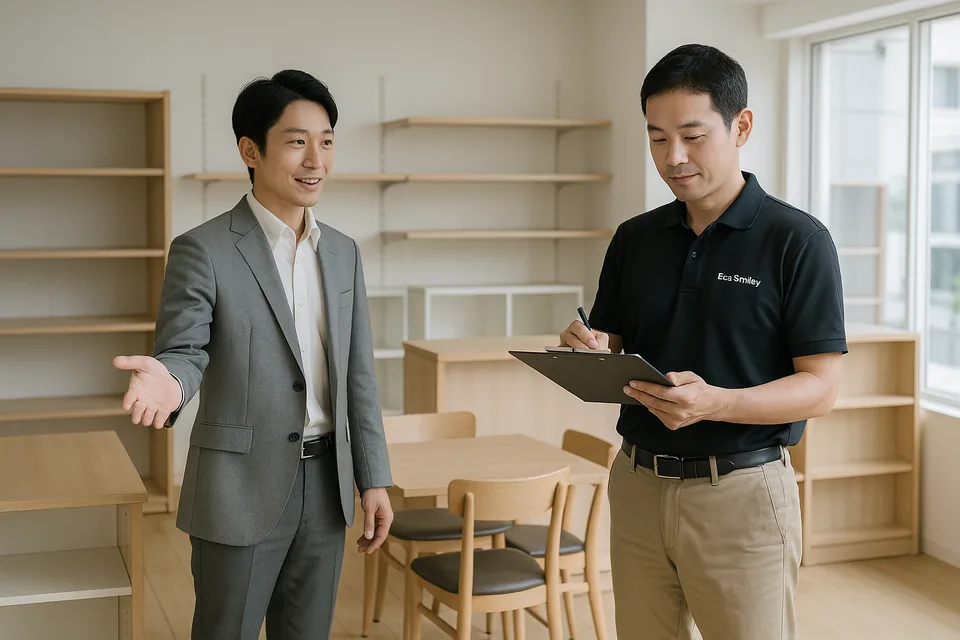 店舗什器の査定（イメージ）