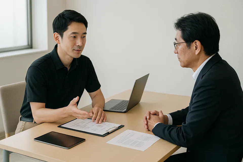 提携内容の確認打ち合わせ（イメージ）