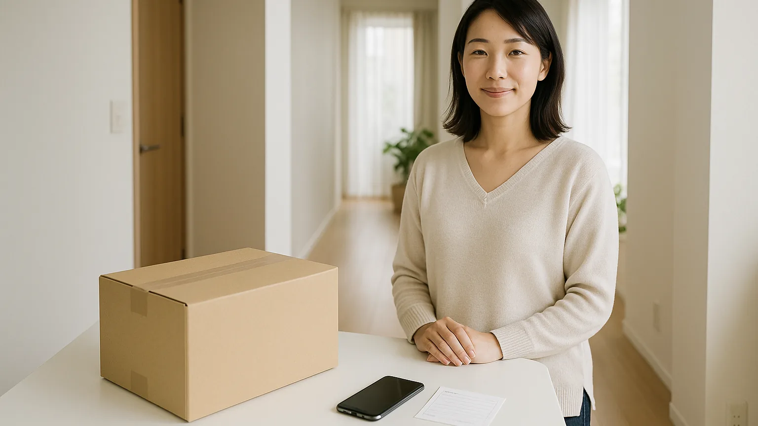 梱包を終えて発送を待つ箱(イメージ)